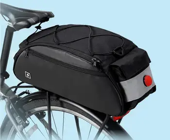 SAHOO velosipēdu soma aizmugurējā glabāšanas soma velosipēdu izjādes lielu jaudu 10L braukšanas aprīkojums 142003