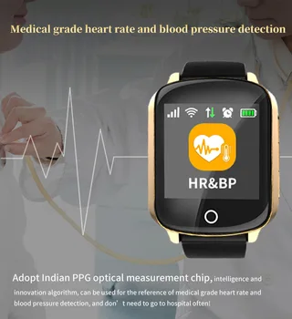 Bērni, vecāka Gadagājuma Smart Tālrunis Skatīties Aproce 2 in1 IP68 WaterproofHeart ātruma Monitors, GPS SOS asinsspiediens Modinātājs Tālvadības