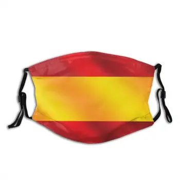 Sieviešu, Vīriešu Spānijas Karogs Maska PM2.5 Atkārtoti Izšuvumi Aizsardzības Sejas Elpojošs Respiratoru Macka Mazgājams Audums Pieaugušo Muti Vāciņu