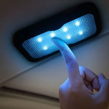 Auto salona Apgaismojuma Automašīnu Griestu Lasīšanas Gaismas Magnēts Lampas Universālo USB Uzlādes Q9QD
