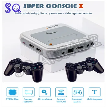 Ir 2021. Jaunu SUPER KONSOLI X WIFI Video Spēļu Konsole PS1/MD/N64 WiFi Atbalsts, HDMI Out Iebūvēts 50 Emulatori ar 30000+Spēles