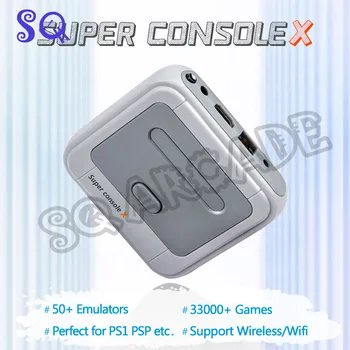 Ir 2021. Jaunu SUPER KONSOLI X WIFI Video Spēļu Konsole PS1/MD/N64 WiFi Atbalsts, HDMI Out Iebūvēts 50 Emulatori ar 30000+Spēles
