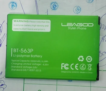 Sākotnējā Leagoo M5 plus 3.8 V 2500mAh akumulatoru BT-563P par Leagoo M5 Plus Viedtālrunis 5.0