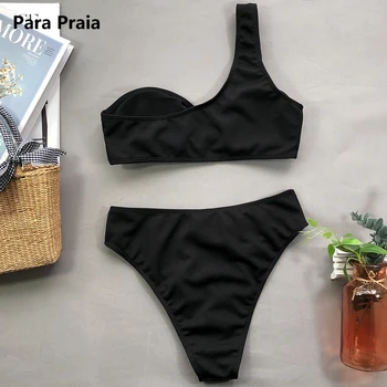 Para Praia Viena Pleca, Sexy Izgriezt Bikini Komplekts Sievietēm Gredzens Lenta Peldkostīmi Sieviete Push Up Divas Gabals Peldkostīms Vasaras 2020