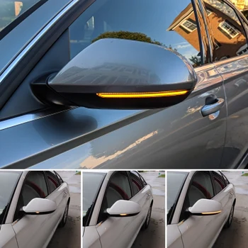Audi A6 C7 C7.5 RS6 S6 4G 2012 - 2017 2018 Auto Sānu Ārējie Atpakaļskata Spoguļi Blinker Indikators LED Dinamiskais Pagrieziena Signāla Gaismu