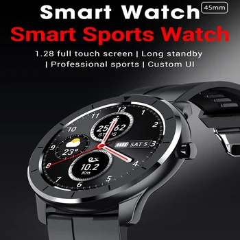 Pilnībā Touch Screen Smart Skatīties AI Skatīties Sejas Sirds ritma Monitors IP68 Ūdensnecaurlaidīga Smartwatch Vīrieši Huawei Xiaomi IOS VTN tālruni
