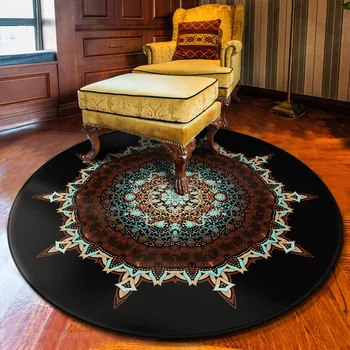 Persiešu Stila Salons Jomā Paklājs Guļamistabā Mat Mājas Apdare Laday ir Jogas Paklājiņi Bērnu Spēlēt Lien Kārta Mandala Dzīvojamās Istabas Paklāja