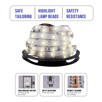 LED gaismas diožu lentas, lentes, apgaismojums, darba gaismas josta no elastīga ūdensnecaurlaidīga lampas 10 m 12 v LED sloksnes