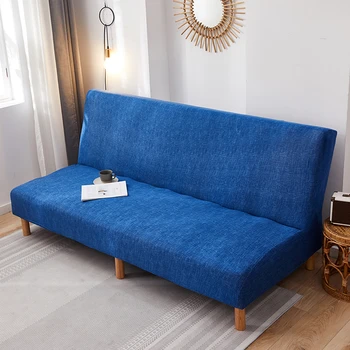 All-inclusive Sofa Bed Cover Stiept Dīvāns Vāks Salokāms Armless Dīvāna Sēdekļa Stenda Aizsargs Elastīgs Slipcover