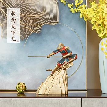 Monkey King Radošo Apdare, Jauna, Ķīniešu Stila Dzīvojamā Istaba Biroja Saule Wukong Mājas Vīna Skapis Apdare