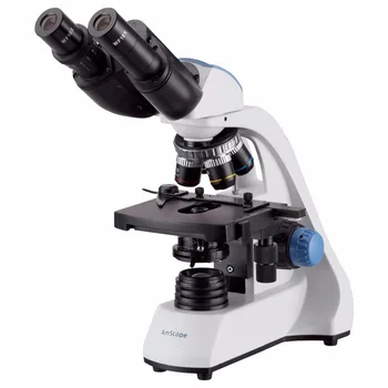 AmScope 40X-2000X LED Binokļu Saliktā Mikroskopa w 3D Divu Slāņu Mehāniskā Posmā