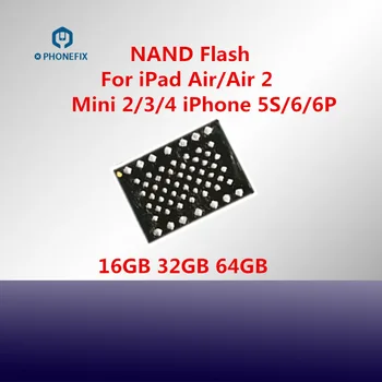 64G 128G iPad Air 1 Air 2 Mini 2 3 4 & iPhone 5S 6 6P Nand Flash Atmiņas IC Uzlabot Cietā Diska HDD IC Mikroshēmas Rezerves Daļas