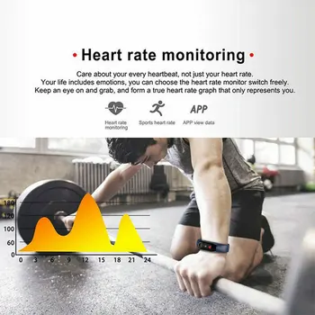 Asins Spiediena Ūdensizturīgs Smart Aproce Aproce Veselības Sporta Sirds Ritma Monitors, Soļu Skaitītājs Fitnesa Tracker Skatīties #734
