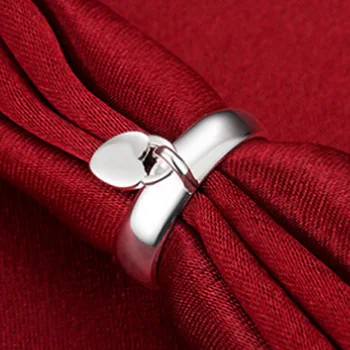 LEKANI Romantisku Mīlestību dāvanu Sirds formas šarmu Kulons dizaina Skaistas sievietes Augstas kvalitātes 925 Sudraba rotaslietas Karstā Kāzu gredzenu