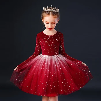 Bērniem meitene kleita kleita Eleganta pusaugu Meitenes Apģērbu, Bērnu Kleitas, Kāzu svinības, Balle Kleita Princese Kostīmu 3 5 10 12Year