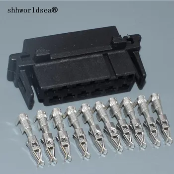 Shhworldsea 12 pin 3.5 mm automašīnu elektromontāža josta kabeļu savienotājs, iespraudiet ar spailēm 827603-1 927458-1