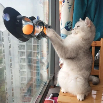 Pet Cat Toy Sienas Uzstādīts Plastmasas Dziesmas Bumbu Kaķis Izlūkošanas Atrakciju Mācību Cat Spēlēt Interaktīvas Rotaļlietas Ceļu Lodīšu