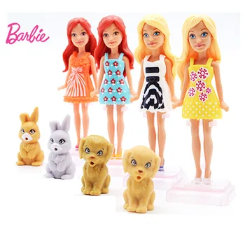 10cm Mini Baby Born Lelle Barbie Aplauzums Rotaļlietas, ar Apģērbu Piederumi Lelles Meiteņu Rotaļlietu Bērniem Brinquedos Mēbeles