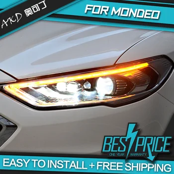 Automašīnas Dizains Lukturu Ford Mondeo 2017-2020 Lukturi LED Gaitas lukturi Bi-Xenon Gaismas Miglas lukturi angel eyes Auto līmenis