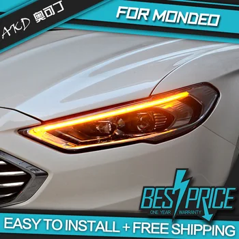 Automašīnas Dizains Lukturu Ford Mondeo 2017-2020 Lukturi LED Gaitas lukturi Bi-Xenon Gaismas Miglas lukturi angel eyes Auto līmenis