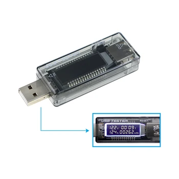 UANME Digitālā USB Detektors, LCD Spriegums Strāvas Voltmetrs Ammeter Jaudu, ar Testeri Power Bank Lādētāja Indikators