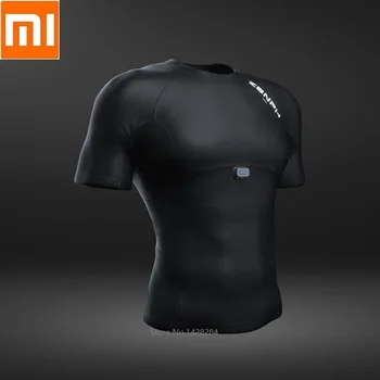 Xiaomi ZENPH Vīriešiem smart sporta reālā laika uzraudzību, Augsta elastība, Ātri žāvēšanas Vasaras Sporta T-krekls darbojas ar Īsām piedurknēm