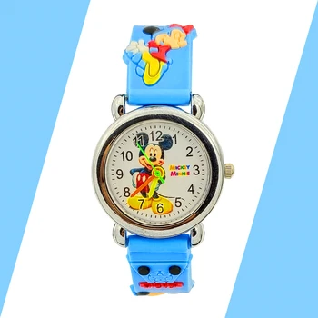 Mickey Skatīties bērniem, kvarca pulksteņi bērniem skatīties zēni meitenes pulkstenis silikona bērnu aproce 3d mikey bērnu rokas pulksteņi par kazlēnu, dāvanu