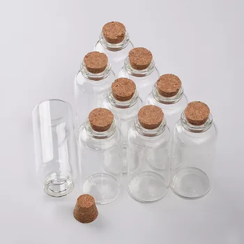Mini Pudeles ar Korķa Aizbāzni, 25ml 30ml Tukšs Pārtikas kvalitātes Konteineru Pudeles, Burkas, Konteineri Flakons ideja par Kāzu Dāvanu 50gab