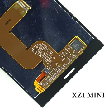 Sony Xperia XZ1 LCD Displejs Ar Touch Screen, Ar Karkasa Montāžu Nomaiņa Sony Xperia XZ1 Kompakts Mini LCD
