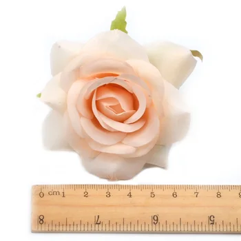 50GAB 6cm Mākslīgās Zīda Rožu Ziedu Galvas, Lai Mājas Dārzā Kāzas, Dzimšanas dienas svinības Apdare DIY Scrapbooking Lēti Viltus Ziedu