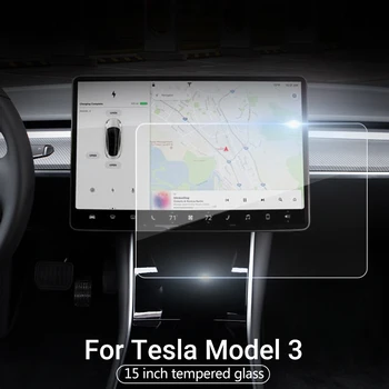 Model3 Tesla Auto Ekrāna Skaidrs, Rūdīta Stikla Tesla Model 3 Aksesuāri, Interjera Ekrāna Aizsargs Tesla Model Y Model S X