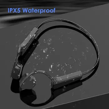Viegls Kaula Vadāmība Austiņas V11 IPX5 Ūdensizturīgs Stereo Kaula Vadāmība Austiņas w/ Mic Handsfree Neckband Austiņas
