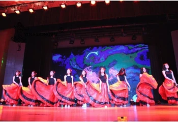 Jaunā Stila spāņu vēršu cīņās Vēdera Deju Svārki Ilgi Flamenko Svārki, Sarkans un melns Flamenko Performance Kleitas Sieviete Dejotājs
