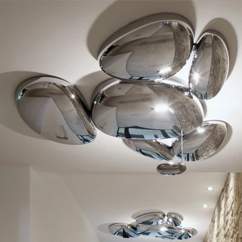Mūsdienu Chrome Ūdens Piliens Lustras Apgaismojums LED Lampas led mūsdienu lustra lightingFor Foajē Guļamistaba Dinning Room