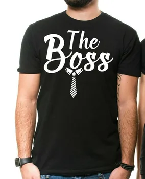 Boss Nekustamā Boss Smieklīgi Pāris T Krekls Valentīna Diena Dāvanu Piemeklēšanas Tshirts