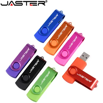 JASTER usb 2.0 Biznesa plastmasas USB Flash Drive Portatīvo pendrive 4GB 8GB 16GB 64GB grozāms atmiņas karti un u diska klienta logo