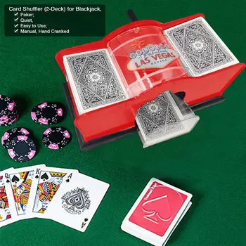 Automātiskā Pokera Card Shuffler galda Spēle Puses Izliekts Spēļu Kārtis Shuffler mašīna Smieklīgi Ģimenes Spēle Kluba Robots Card Shuffler