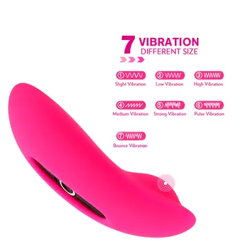 7 Ātrumi LIETOTNI Smart Vibrators Valkājamas Biksītes Vibrējošais Bezvadu Kontroles Konfektes Klitora Masāža Seksa Rotaļlietas Sievietēm Masturbator
