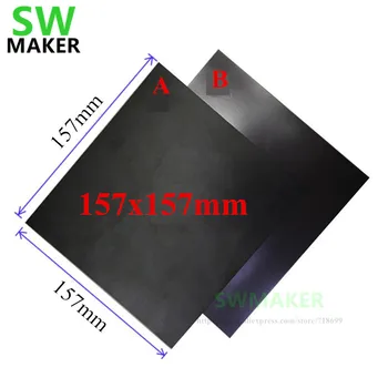 A+B 157x157mm Magnētiskā Drukas Gulta Lentes Laukumā Drukāt Uzlīmes Veidot Plāksnes Tape Flex Plāksnes Atjaunināt Flashforge Finder 3D Printeri
