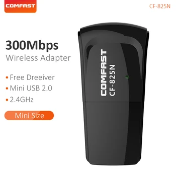 Comfast KF-WU825N V3 bezvadu tīkla karti, 300mbps WiFi adapteri 802.11 b/g/n Tīkla Karti Uztvērēja / Raidītāja 2 dbi PCB Antena