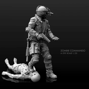 1/35 Sveķu modelis komplekti attēls karavīrs rotaļlietas sevis samontēt-295