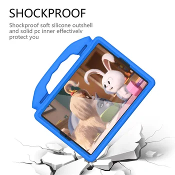 EVA Portatīvo Triecienizturīgs Bērniem Drošu Putu Rokturi Stends Tablet Vāks Apple iPad 10.2 collu 2019 A2198 A2200 A2232 Gadījumā