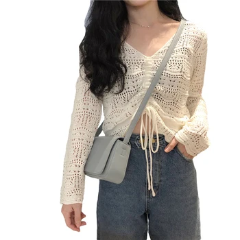Lēti vairumtirdzniecības 2019 jaunā Pavasara Vasaras AutumnHot tirdzniecība sieviešu modes gadījuma džemperis dāma skaisti, jauki, Topi MC160