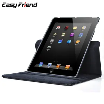 Tablet Case For Apple iPad 2 3 4 iPad2 iPad3 iPad4 360 Rotācijas Leņķis Flip Stends Ādas Vāks