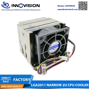 LGA2011 šauru heatsink par 2u gadījumā atbalsta leņķis/ 3u/4u/darbstaciju, serveru siltuma CPU cooler E5-2600 E5-4600 series radiatoru