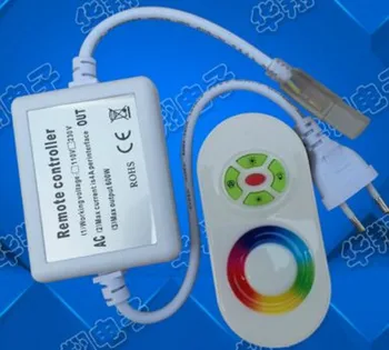 AC 110V, 220V RGB LED Kontrolieris RF Touch Tālvadības reostats 750W ES plug/US plug 8mm/10mm PCB savienotājs