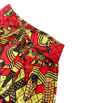 Āfrikas drēbes sieviešu modes svārki vasks svārki tradicionālo apģērbu drukāt augstā vidukļa ilgi svārki plus Lieluma Āfrikas drēbes