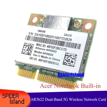 Jaunu AR5b22 Dual-Band 5G Acer Piezīmjdatora iebūvētā Bezvadu Tīkla Karte, Bluetooth 4.0 Killer N1202
