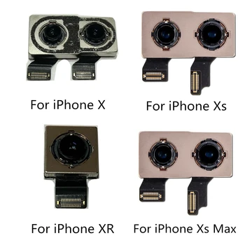 Aizmugurē Galvenā Kamera iPhone X Kamera XS max 11 11pro Atpakaļ Kamera Aizmugurē Galvenie Objektīva Flex cable Rezerves daļas iPhone Kamera