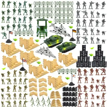 HobbyLane 250pcs/set Militāro Plastmasas Karavīru Armija Rotaļlietas Modeļa Darbības Rādītāji Dekoru Spēlēt noteikta Modeļa Rotaļlietas Bērniem